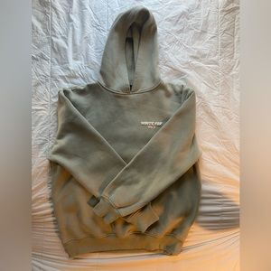 Green white fox hoodie size medium